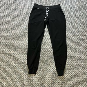 FIGS WOMENS BLACK JOGGERS SIZE MEDIUM TALL